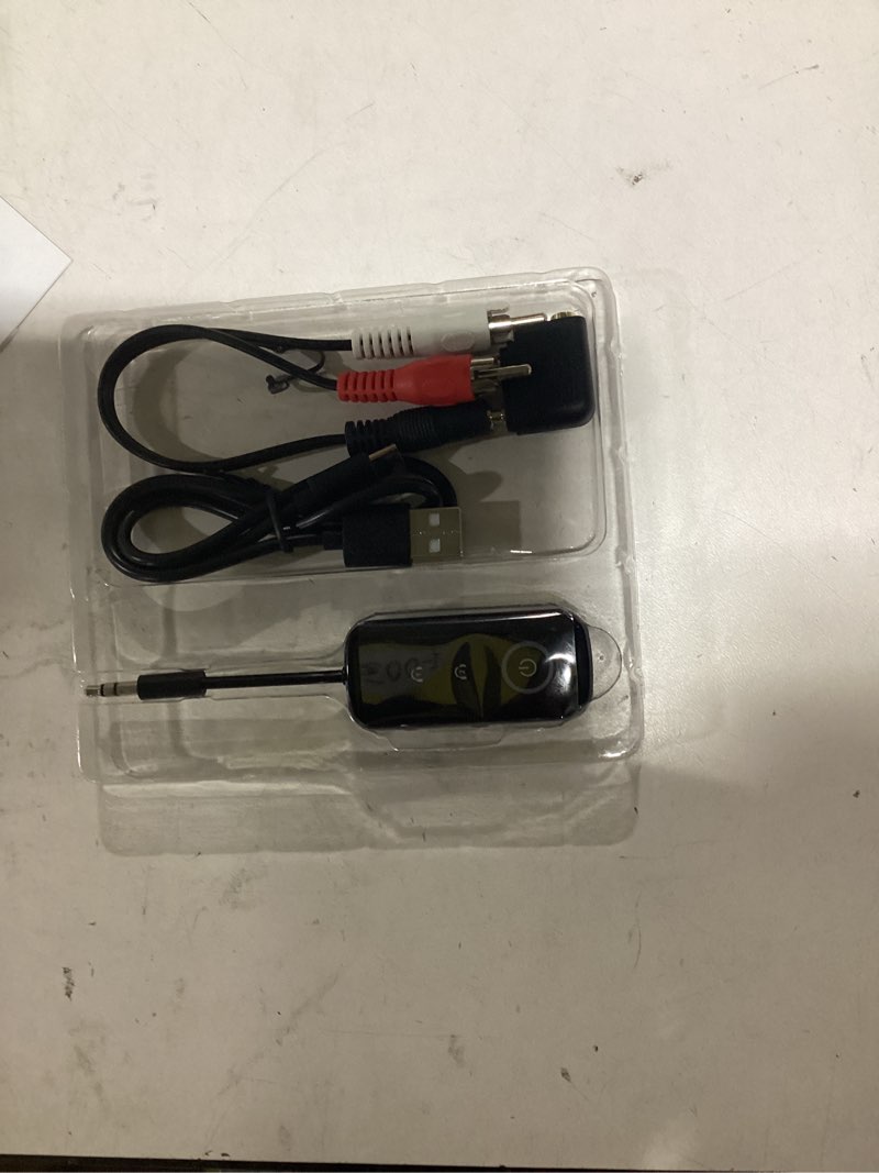 Condition photo showing Good Condition for Premium Pro Bluetooth 5.4 Transmitter Receiver,Airplane Audio Adapter,Wireless Transmitter for TV/Travel Flight,Airline,Gym.Compatible with 2 AirPods/Headphones,Bluetooth Receiver for Car/Home Stereo Black