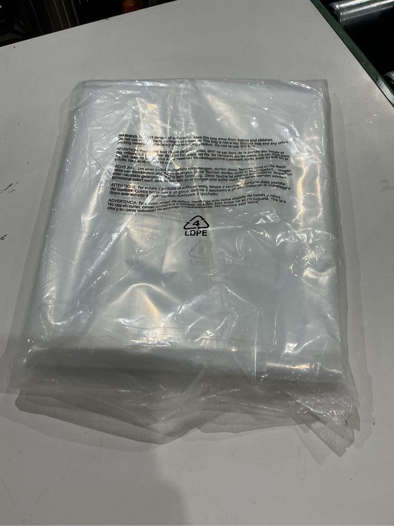 Condition photo showing Good Condition for moving sofa plastic clear couch furniture covers for storage, extra large moving bags for couch with label, waterproof and dust proof, bag open size 92x 62 x 42 inch for sofa