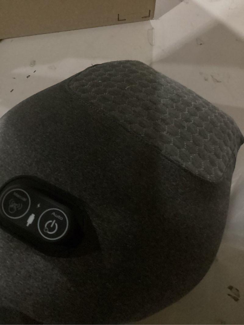 Condition photo showing New/Like New for electric neck massager,portable heated kneading massage cushion pillow,rechargeable shoulder neck u-shaped massage shiatsu,for pain relief at home,car,office,travel(black)