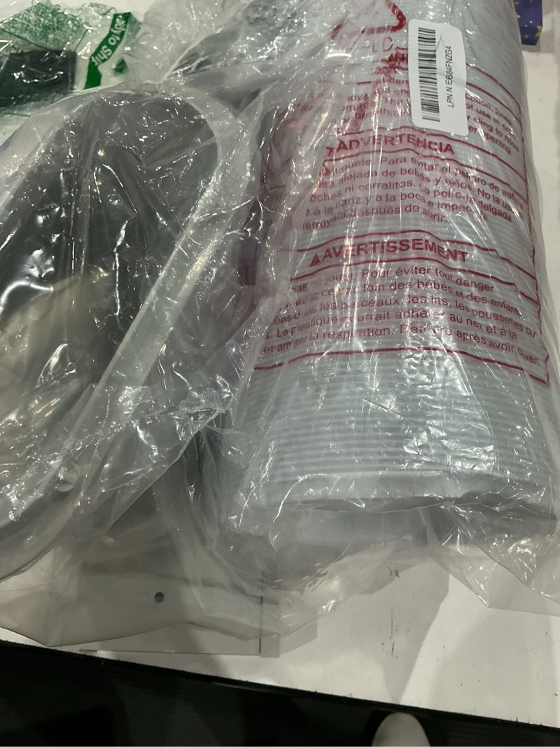 Condition photo showing As Is for portable air conditioner window kit - adjustable universal window seal ac vent kit with 5.9” exhaust hose for sliding vertical/horizontal windows 5.9"diameter 4 panels & exhaust hose 59"length