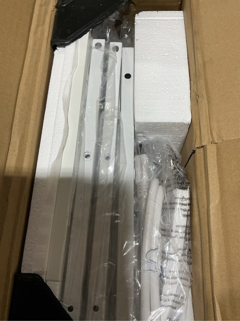 Condition photo showing Good Condition for Tohomeor Narrow Dresser Tall Skinny Storage Tower Vertical Slim Chest of Drawers with Charging Station Small Nightstand Side Table for Bedroom, Bathroom, Small Spaces (White, 3 Drawers) 18.9"D x 9.8"W x 28.4"H (3 Drawers) White