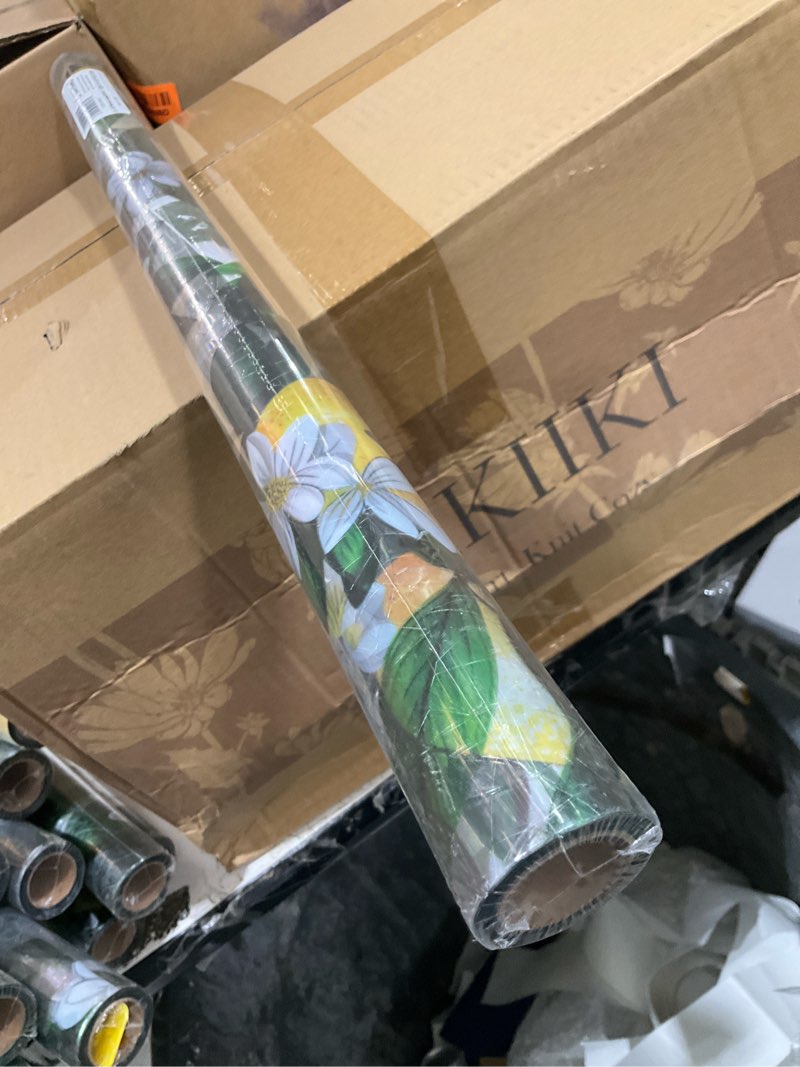 Condition photo showing Good Condition for stained glass window film, rainbow privacy, one way decorative tint, static cling, renter friendly for home bathroom door rainbow lemon tree 23.5*78.5