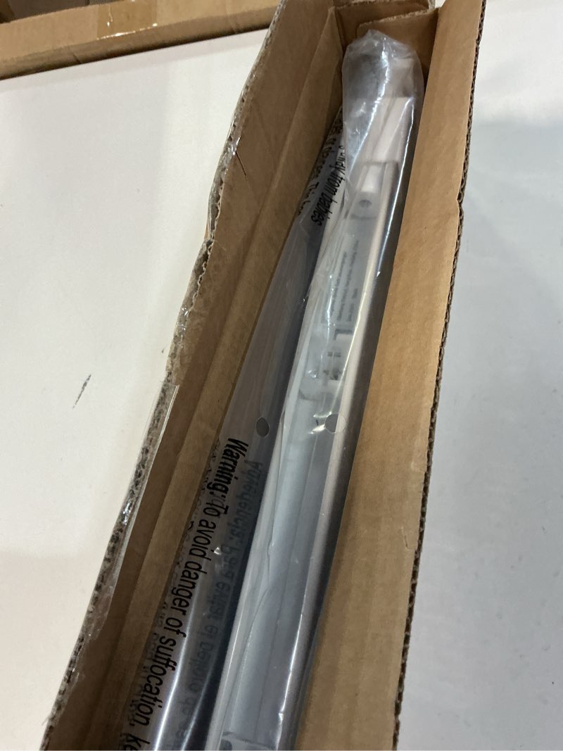 Condition photo showing New/Like New for lazblinds cordless cellular shades, no tools no drill blackout honeycomb shades pleated blinds for windows, 28'' w x 48'' h, silver white blackout-silver white 28'' w x 48'' h