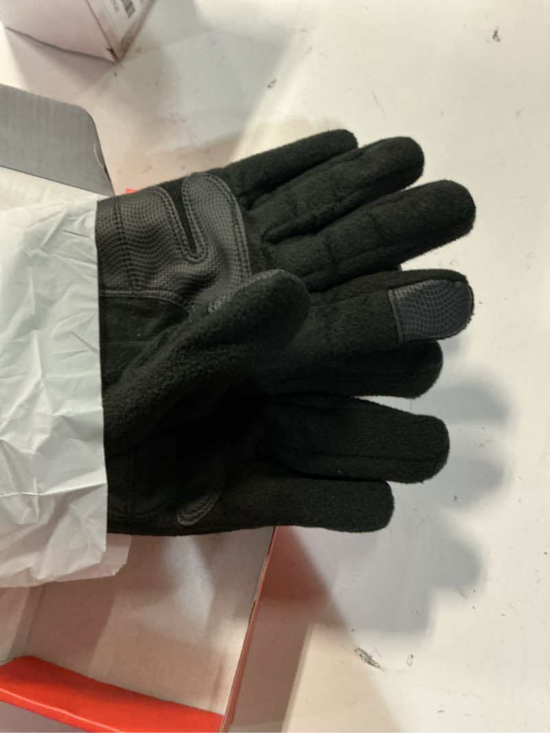 Condition photo showing As Is for rechargeable heated winter gloves for women & men with touchscreen, built-in smart display and premium polar fleece, ideal for outdoor skiing/cycling/hunting