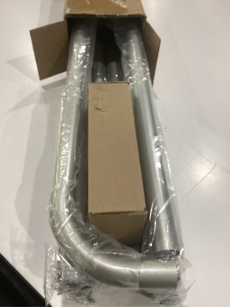 Condition photo showing Good Condition for curtain rods 36-120 inch, silver wrap around blackout curtain rods for windows, 1 inch adjustable long heavy duty room darkening window treatment rod for bedroom, living room, sliding door silver 36''-120'' (1 pack)