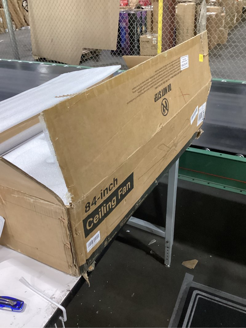 Condition photo showing New/Like New for 84” ceiling fan