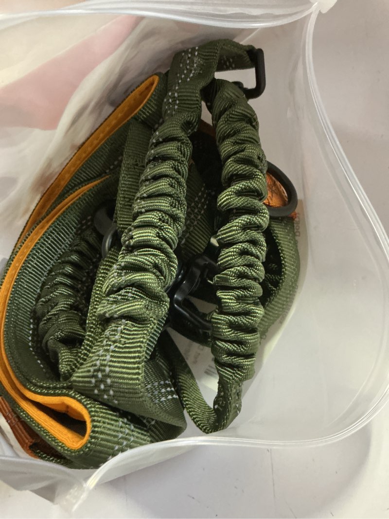 Condition photo showing Good Condition for pet dreamland exquisite hands free double dog leash for two dogs with tangle-free swivel. premium quality & versatile for running. you will absolutely love this amazing waist leash (khaki & orange) khaki & orange two large dogs (35-150 lbs each)
