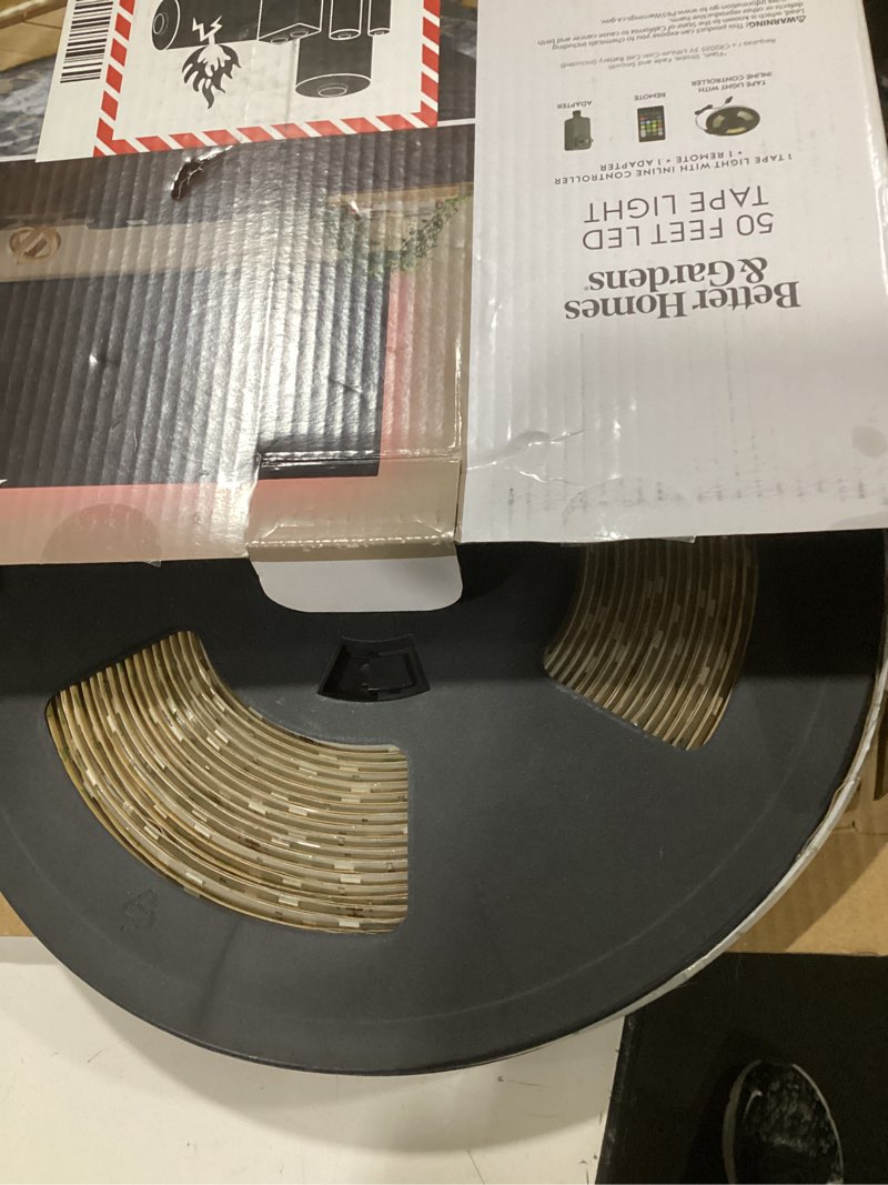 Condition photo showing Good Condition for better homes & gardens 50ft color-changing led tape light  remote  indoor/outdoor  1 count