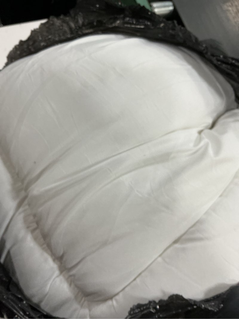 Condition photo showing As Is for coonp king mattress topper, extra thick pillowtop, cooling plush mattress pad cover cotton top bed topper protector with 8-21 inch deep pocket white king