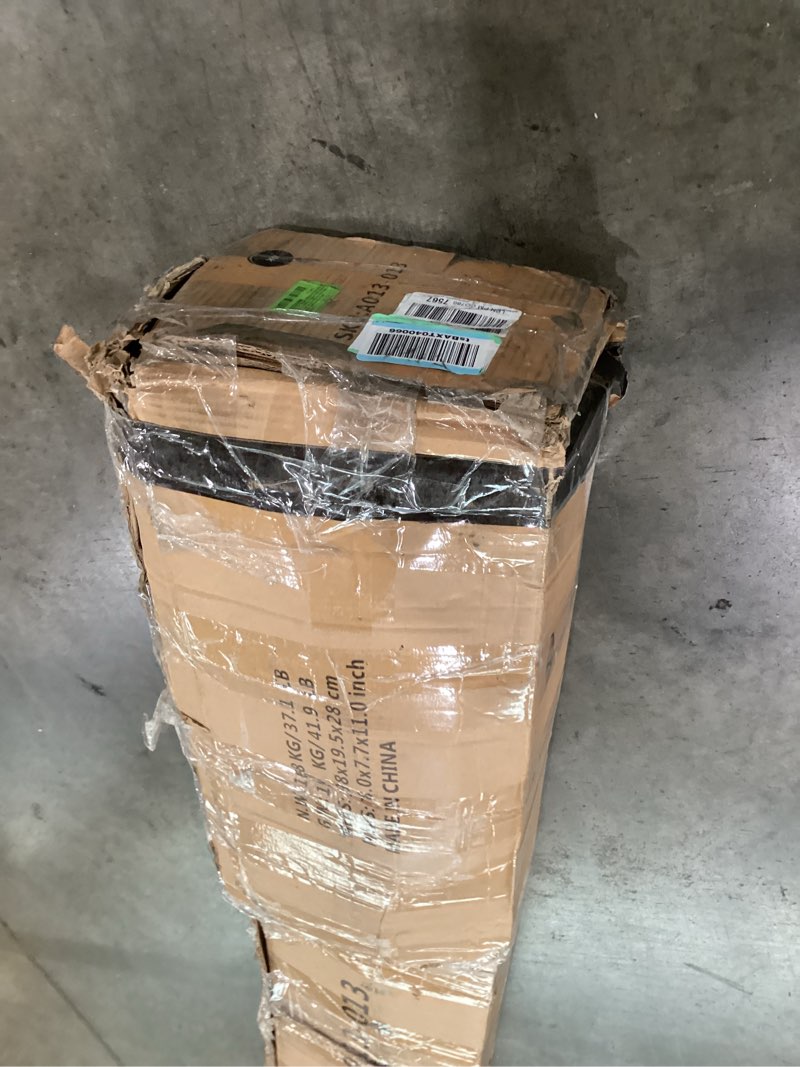 Condition photo showing As Is for Bumblr 10ft Outdoor Umbrella with Base Included, Patio Offset Deck Umbrellas with Stand, UV Protecte