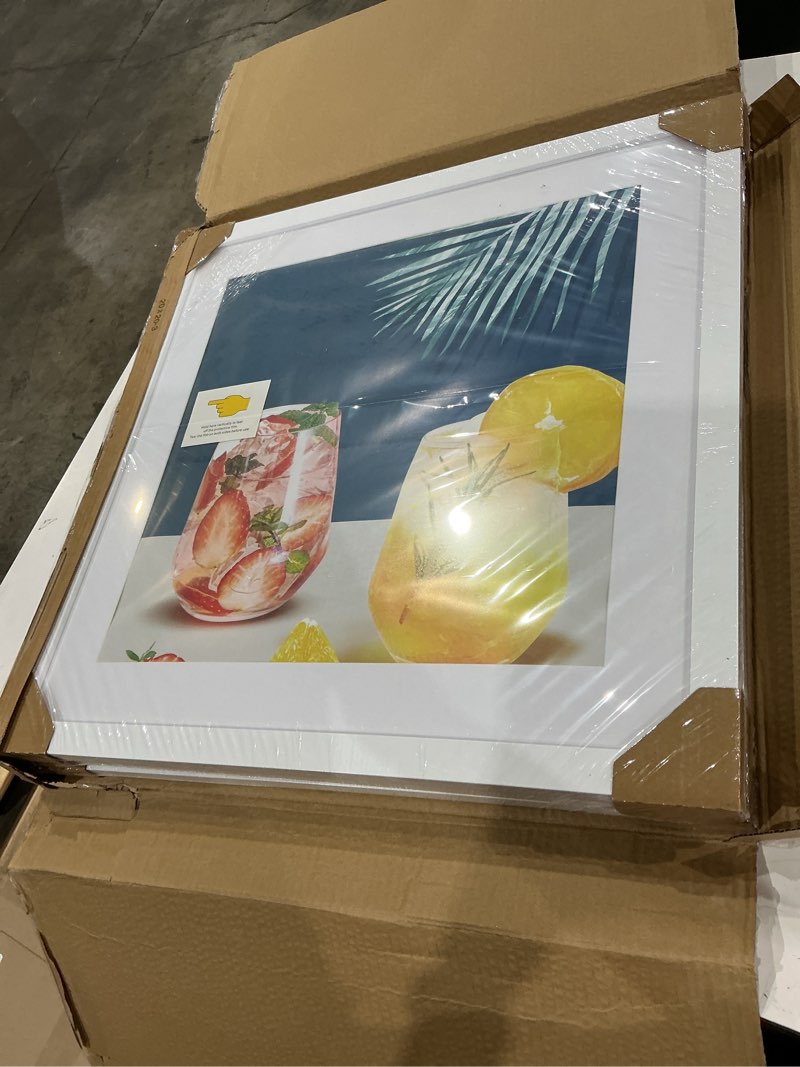 Condition photo showing New/Like New for threelove 20x20 frame white, display picture 16x16 with mat or 20x20 without mat, photo poster picture frame wall mounting home decor, 3 pcs 20x20 white-3pcs