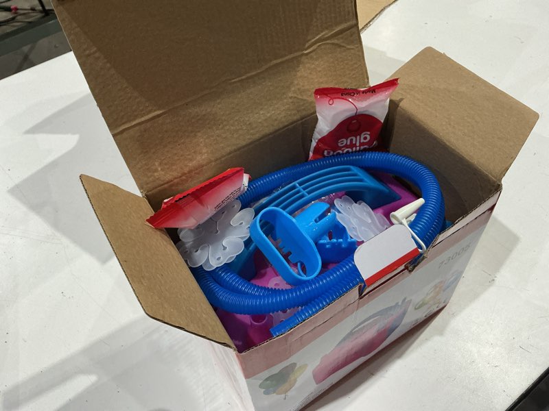 Condition photo showing Good Condition for balloon pump electric, portable automatic dual nozzle inflator 600w with tying tools for birthday gender reveal baby shower balloons party decorations