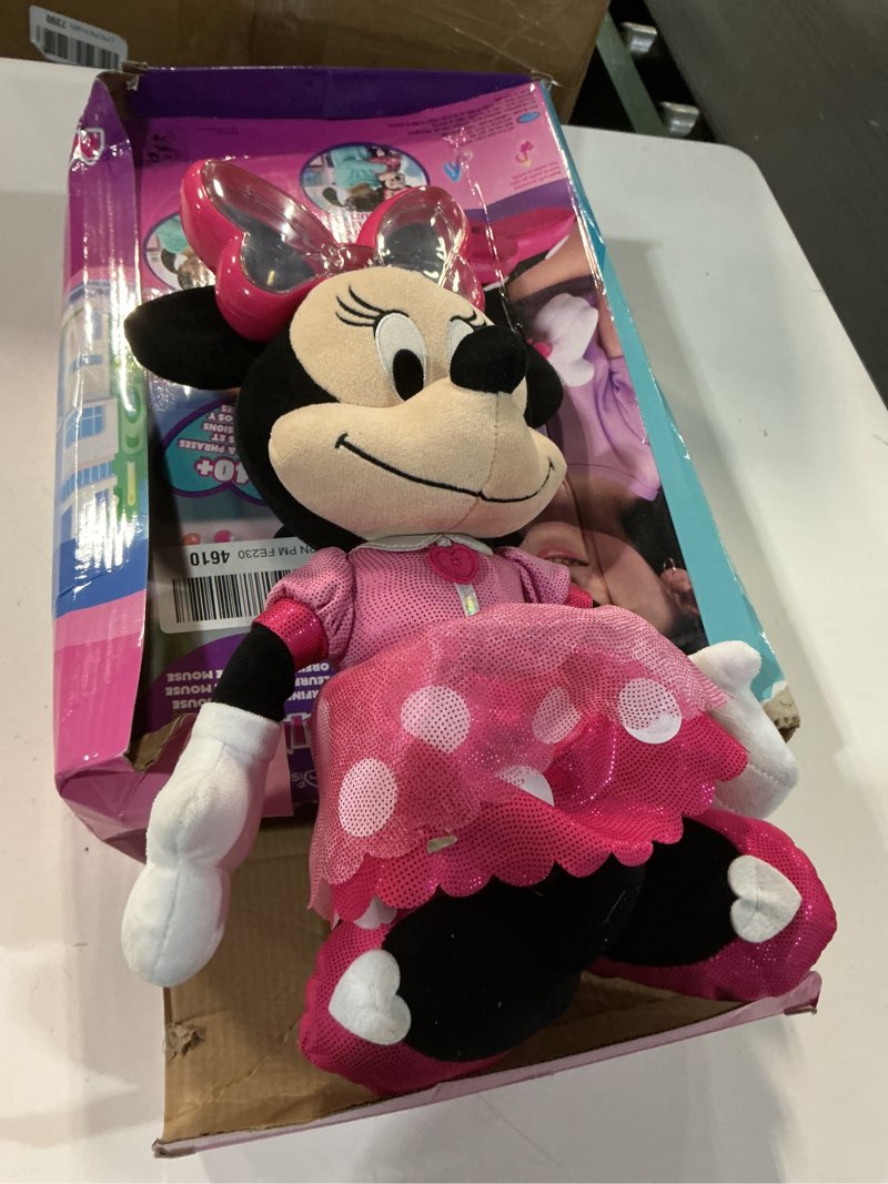 Condition photo showing Good Condition for Disney Jr. Colorfinity Minnie Mouse, Interactive Plush Toy, Over 40 Interactions, Ages 3 and Up