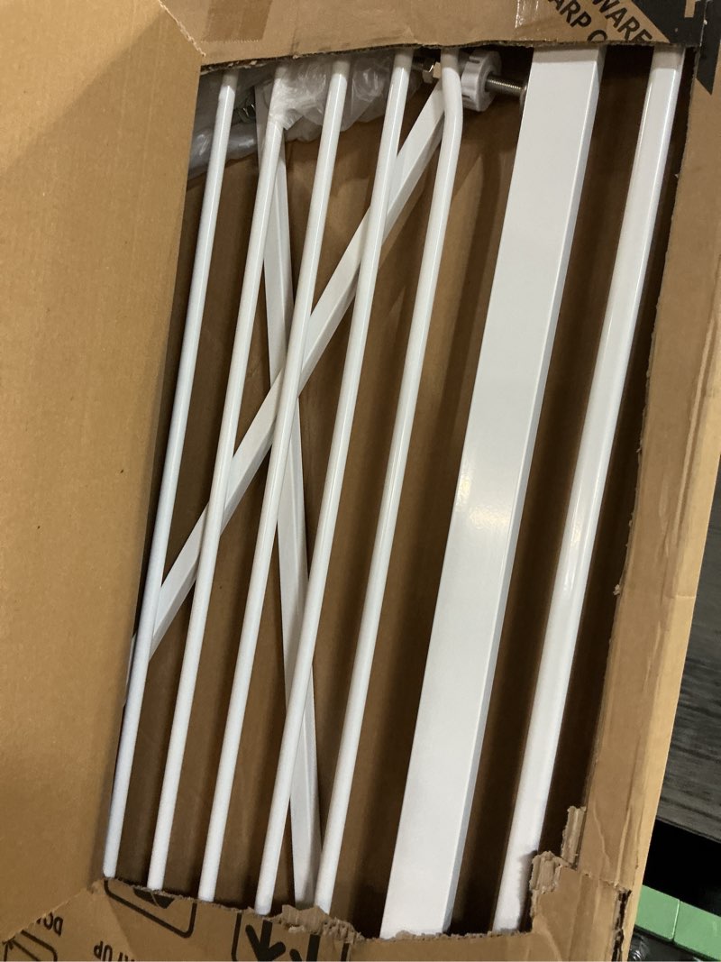 Condition photo showing Good Condition for lumizone extra tall cat gate 55.12" high pressure mounted extra wide 2025 new (17 sizes) 1.37" gap no drilling auto-close one-handed operation tall pet gate for dogs(white, 55.12" h x 29.92"-34.24" w) 55.12" h-white 29.92"-34.24" w