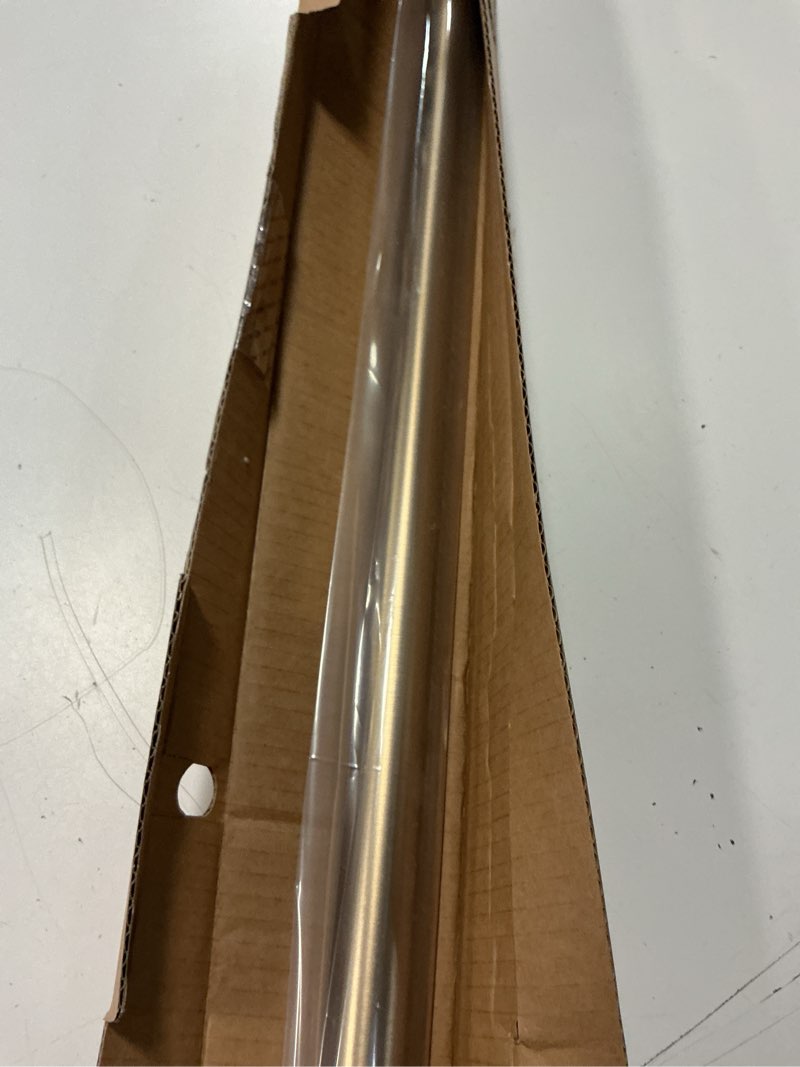 Condition photo showing Good Condition for ivilon drapery window curtain rod - end cap style design 1 inch pole. 48 to 86 inch color warm gold 48 to 86 in.