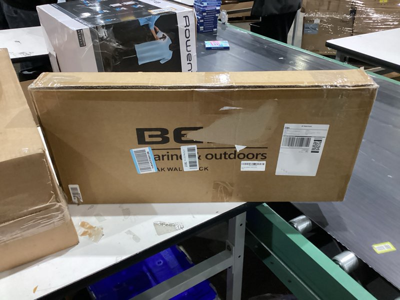 Condition photo showing New/Like New for Best Marine and Outdoors Kayak Storage Rack, 2 Premium Wall Mount Racks, Kayaks & SUP Paddle Boards, 125lb Weight Capacity Garage Hanger, Indoor Outdoor Paddleboard Holder & Kayaking Accessories