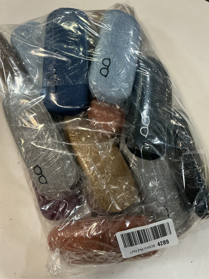 Condition photo showing Good Condition for RayLove 12-Pack Hard Shell Eyeglasses Case Large Reading Glasses Hard Case White Pink Khaki