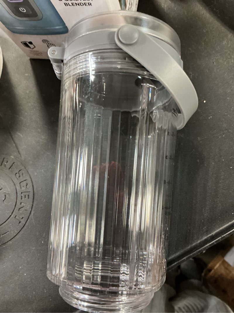 Condition photo showing As Is for (incomplete)ninja blast 16 oz portable personal blender with leak proof lid and easy sip spout  smoothie blender  navy bc100nv