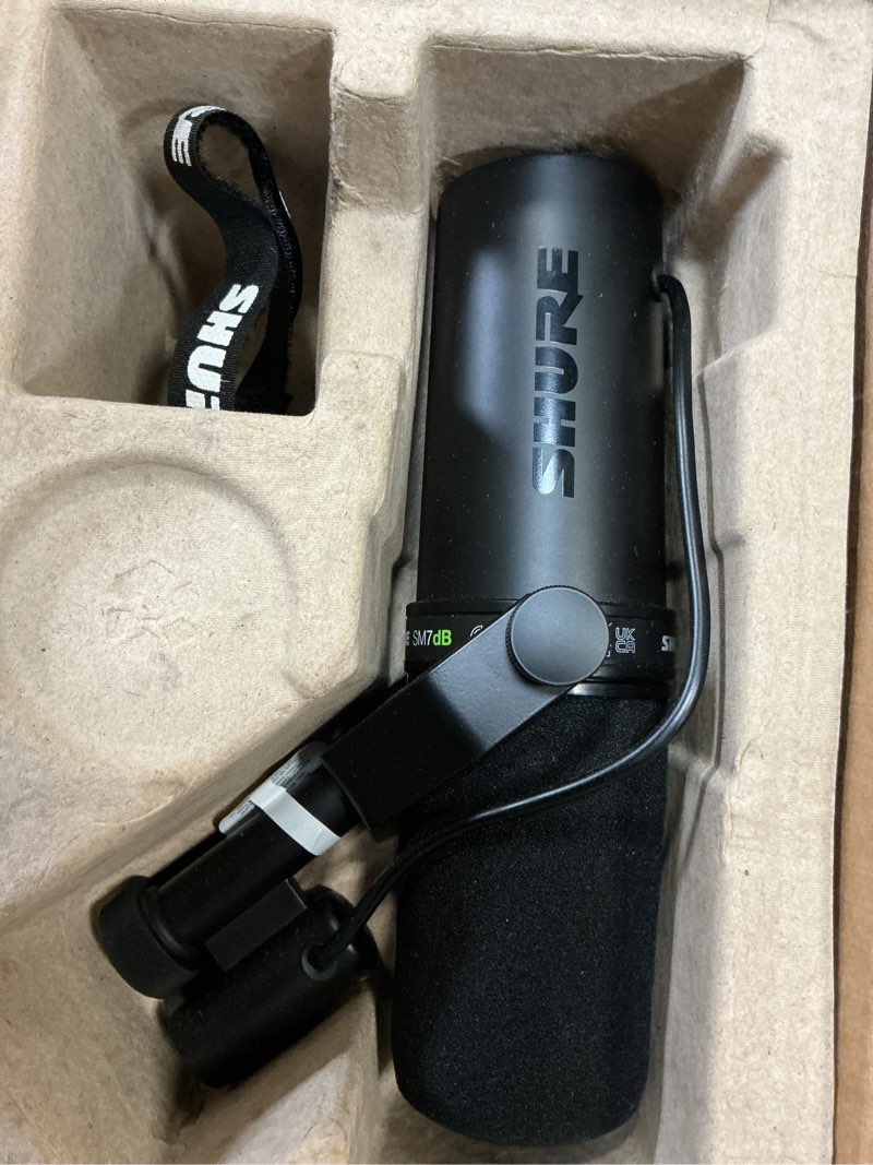 Condition photo showing As Is for shure - sm7db wired cardioid dynamic microphone with built-in preamp