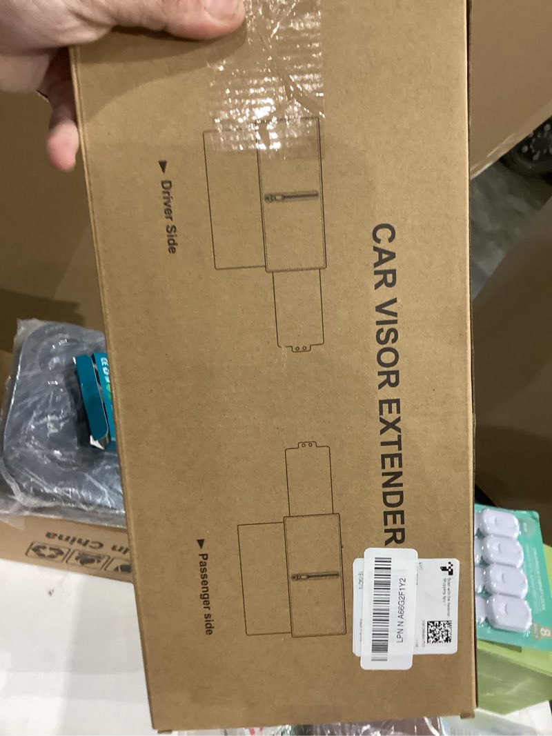 Condition photo showing New/Like New for Veharvim Sun Visor Extender for Car (Polarized, UV400, Zipper Slider& Prevents Fingerprints, Pc Lens), Visor Extender Attachment for Car Visor, Anti-Glare for Safe Driving Driver Side Red Zipper