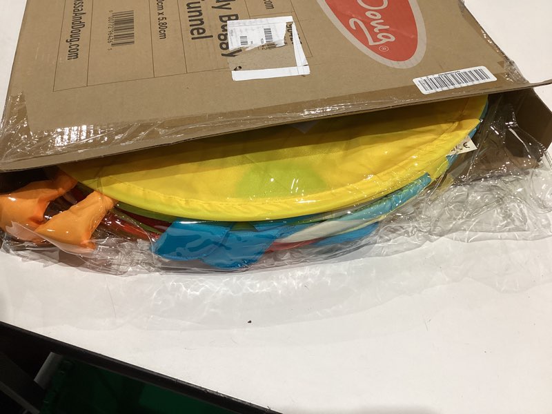 Condition photo showing New/Like New for Melissa & Doug Sunny Patch Giddy Buggy Crawl-Through Tunnel (E-Commerce Packaging) Frustration-Free Packaging