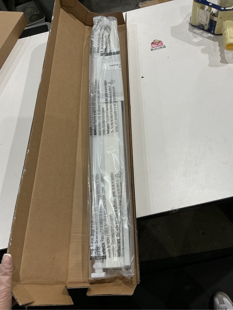 Condition photo showing Good Condition for lazblinds cordless cellular shades, no tools no drill light filtering honeycomb shades pleated blinds for windows, 31'' w x 64'' h, white light filtering-white 31'' w x 64'' h