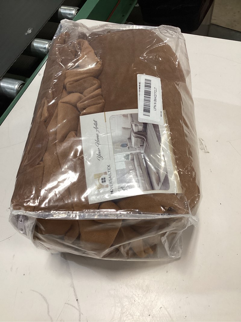 Condition photo showing Good Condition for smiry velvet stretch dining room chair covers set of 6, soft removable washable chair slipcovers kitchen parsons chair protector, camel set of 6 camel