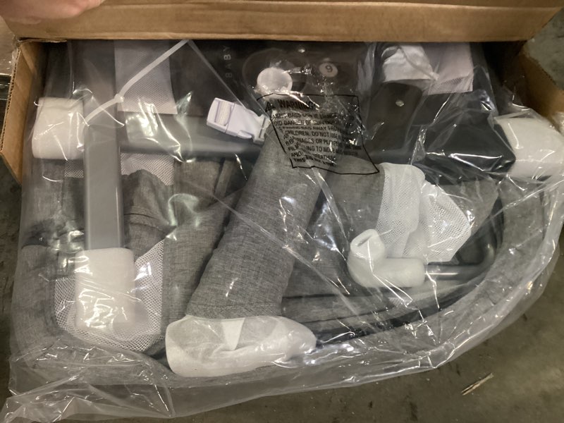 Condition photo showing New/Like New for Baby Delight Beside Me Dreamer Bassinet | Bedside Sleeper | 6-Position Height Adjustment | Charcoal Tweed Grey