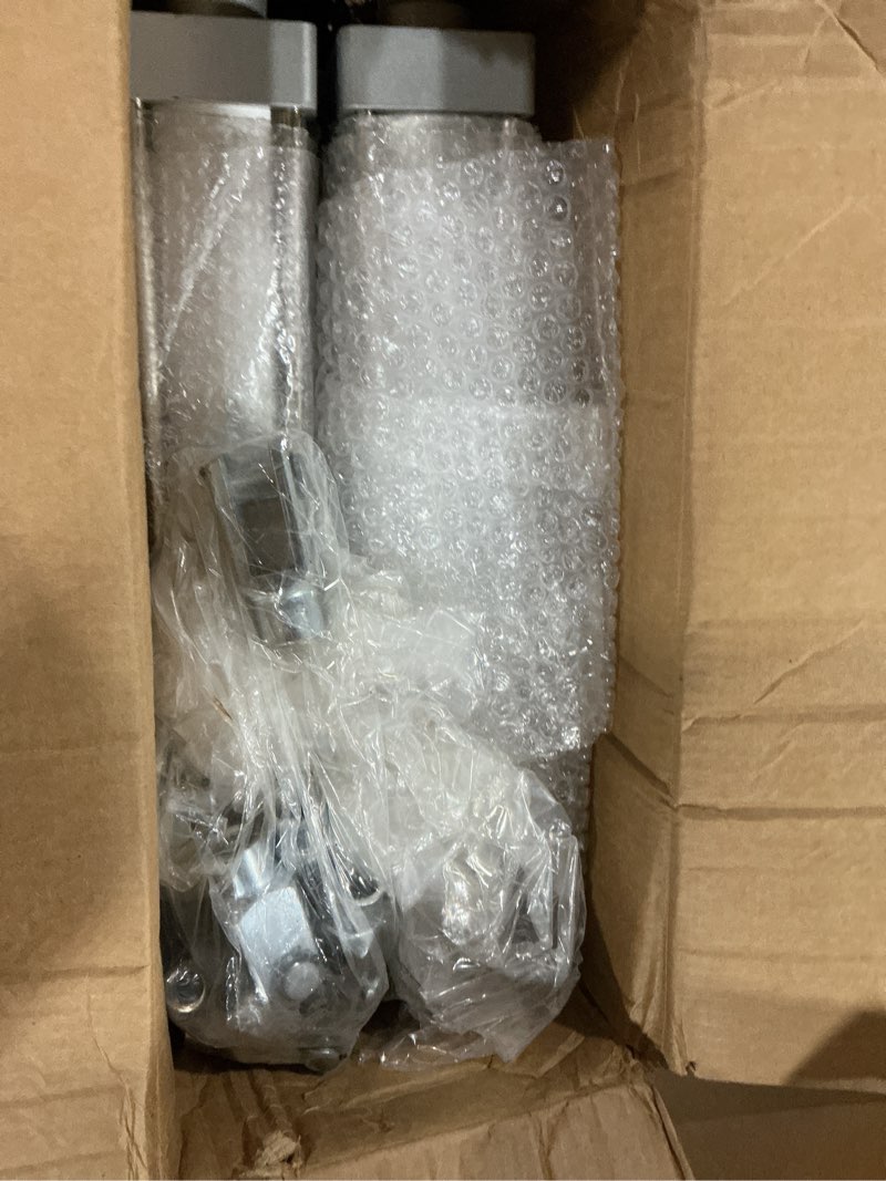 Condition photo showing Good Condition for baomain pneumatic air cylinder sc 63 x 300, pt 3/8, 2-1/2" bore, 11.81" stroke, single rod double acting, m16x1.5 threaded rod, includes cy foot flange, cb binaural base & 2x push-in fittings