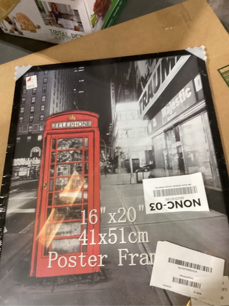 Condition photo showing New/Like New for giftgarden 16x20 picture frame black, 16 by 20 thin poster photo frame for wall display, single 16x20 black