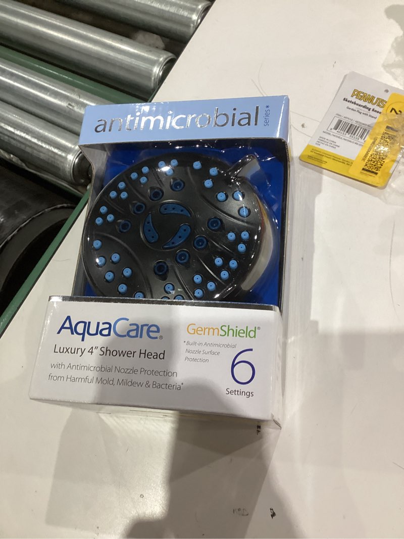 Condition photo showing New/Like New for AquaCare 6 -Spray Matte Black Round Rain Shower Head