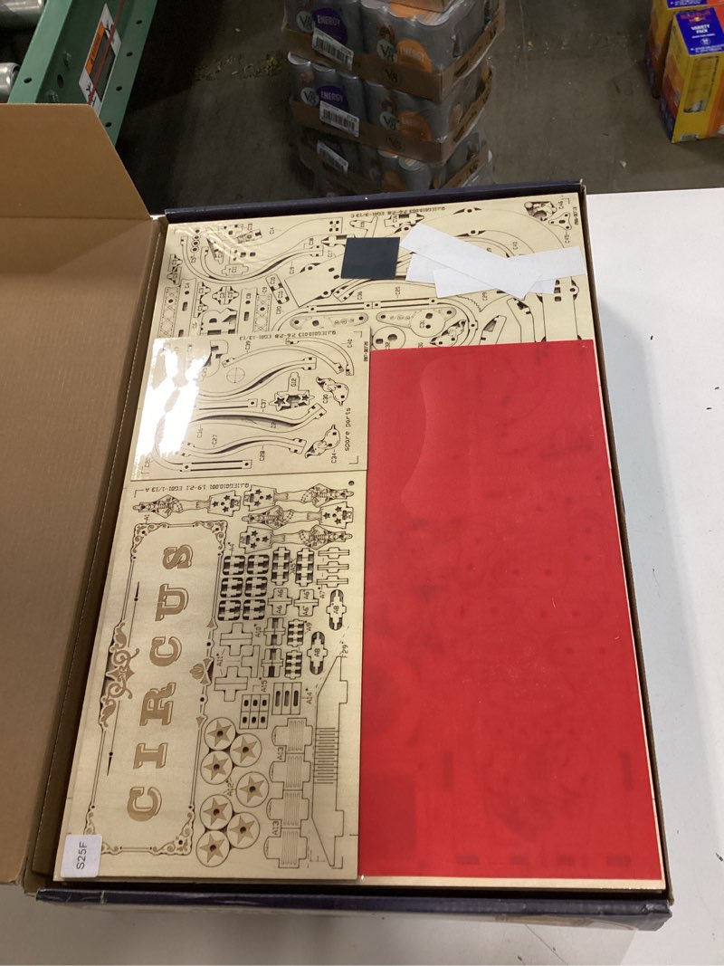 Condition photo showing Good Condition for Rowood Wooden Puzzles 3D Pinball Machine Mechanical Model Wooden 3D Puzzles for Adults DIY Pinball Game Wooden Puzzle-Model Building Kits Christmas Birthday Gifts for Adult and 14+