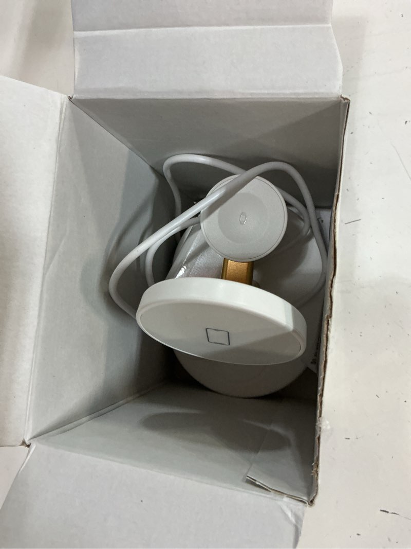 Condition photo showing As Is for hevanto 2026 3 in 1 wireless charging station for apple magsafe charger, 15w fast magnetic mag-safe charger stand for iphone 17 16 15 14 13 12 apple watch airpods series, gold&white