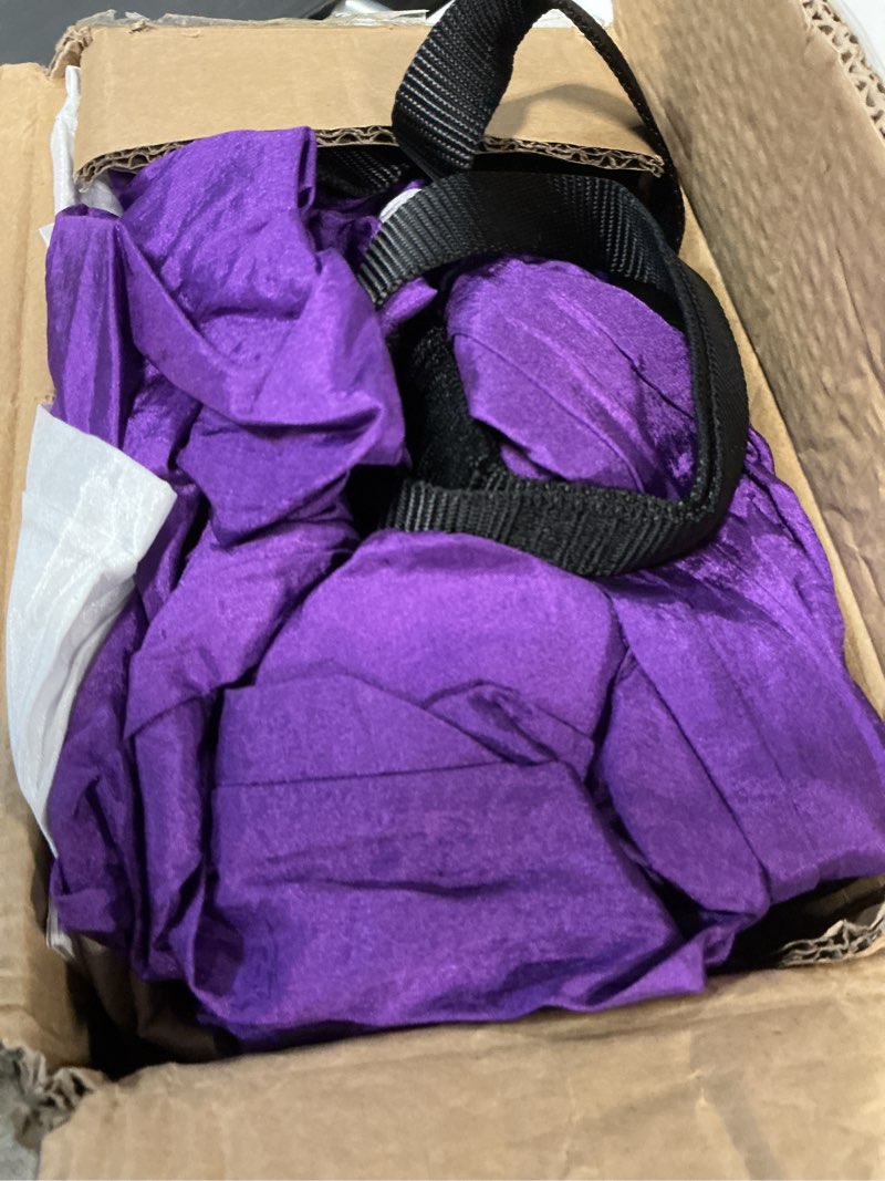 Condition photo showing Good Condition for ZELUS Aerial Yoga Swing Sling Strong Yoga Hammock Kit Set Trapeze Inversion Equipment Include 2 Extensions Straps and Ceiling Mounting Kit Purple and White