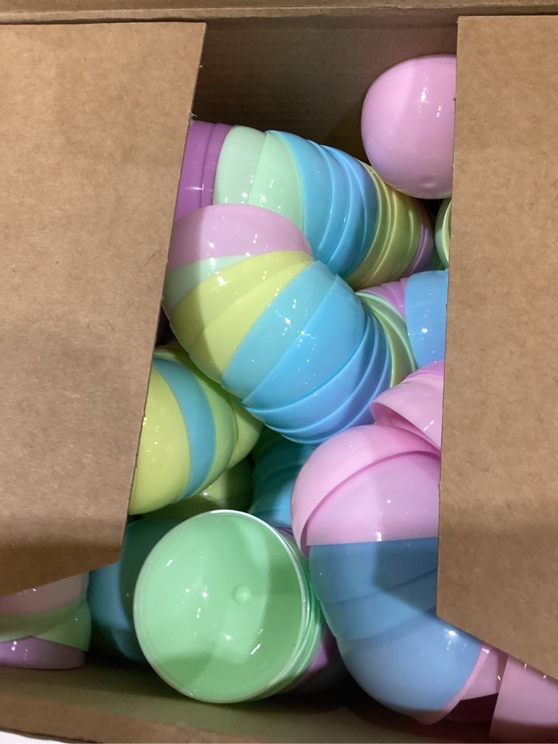 Condition photo showing New/Like New for Sosation 150 Pcs 1.77 Inch Gumball Vending Machine Capsules Empty Round Plastic Containers for Prizes Party Favors (Vibrant Color) 1.77 Inch Vibrant Color 150