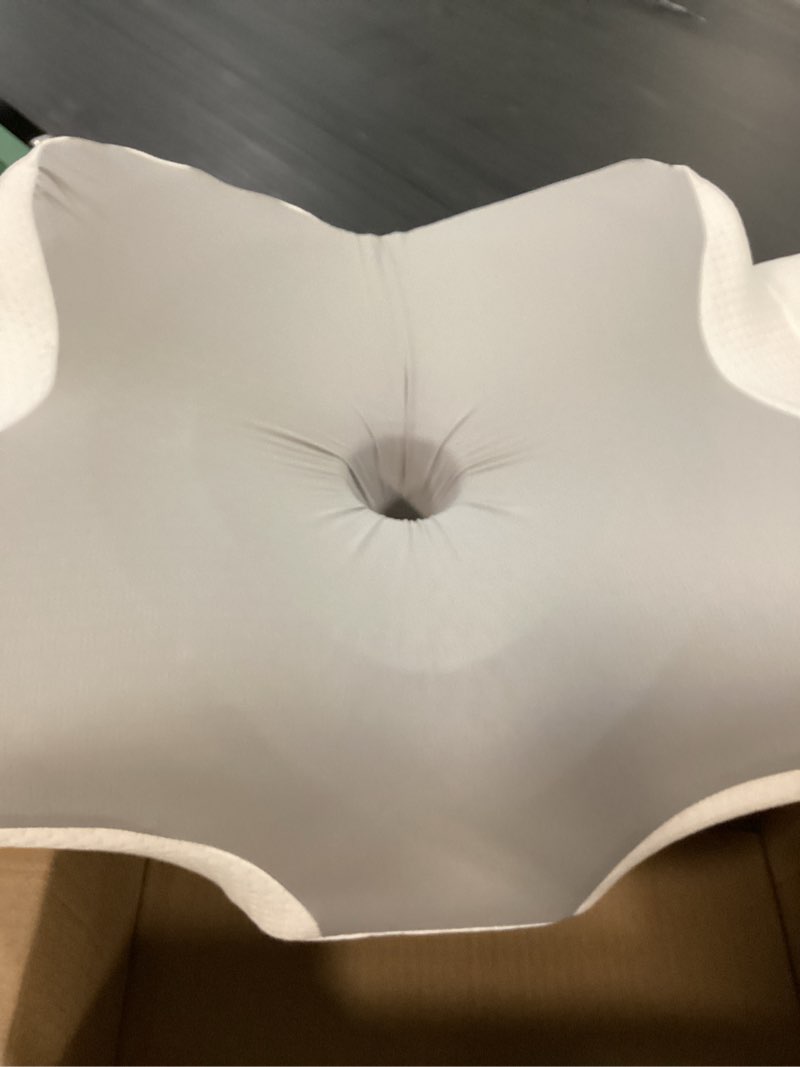 Condition photo showing Good Condition for ultra comfort cervical pillow with ergonomic support for neck and shoulder pain relief - cooling memory foam, orthopedic support pillow for side back stomach sleepers, breathable pillowcase