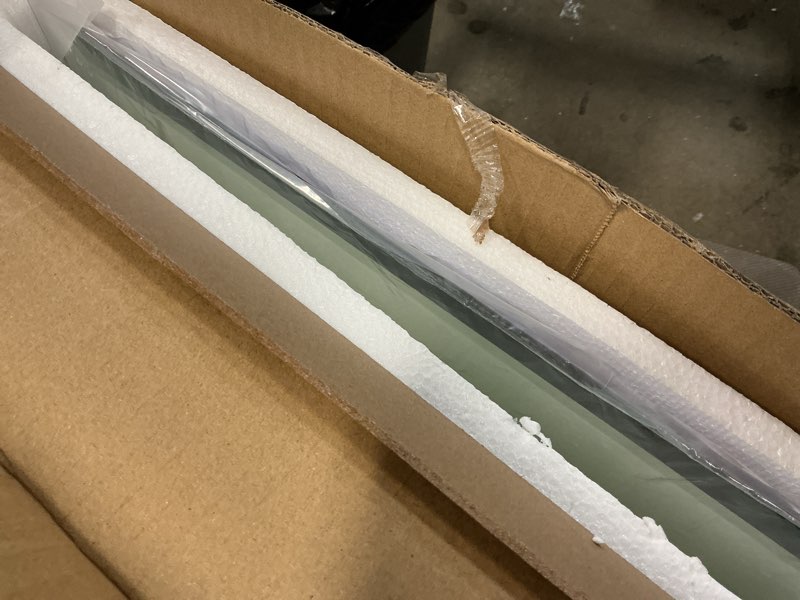 Condition photo showing Good Condition for Beveled Edge Mirror 20x28 Inch Frameless Rectangle Bathroom Wall Mirror Explosion Proof and Shatterproof Bathroom Vanity Mirror Wall Mounted Hang Firmly (Horizontal or Vertical) 20"L x 28"W Glass