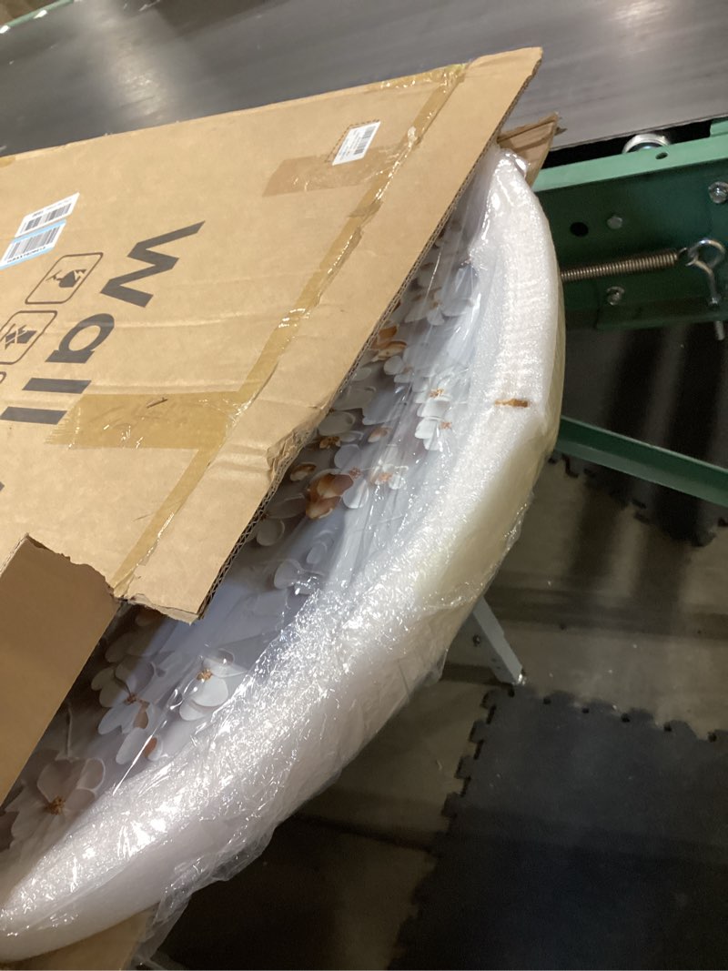 Condition photo showing Good Condition for Troartos Tree of Life LED Wall Art for Living Room, Large Modern Luxury Gold and White Floral Artwork for Walls, Minimalist Lighted Decorative Wall Decor for Bedroom, Dining Room, Hallway, Office 29.5"L x 29.5"W Tree of Life Wall Art