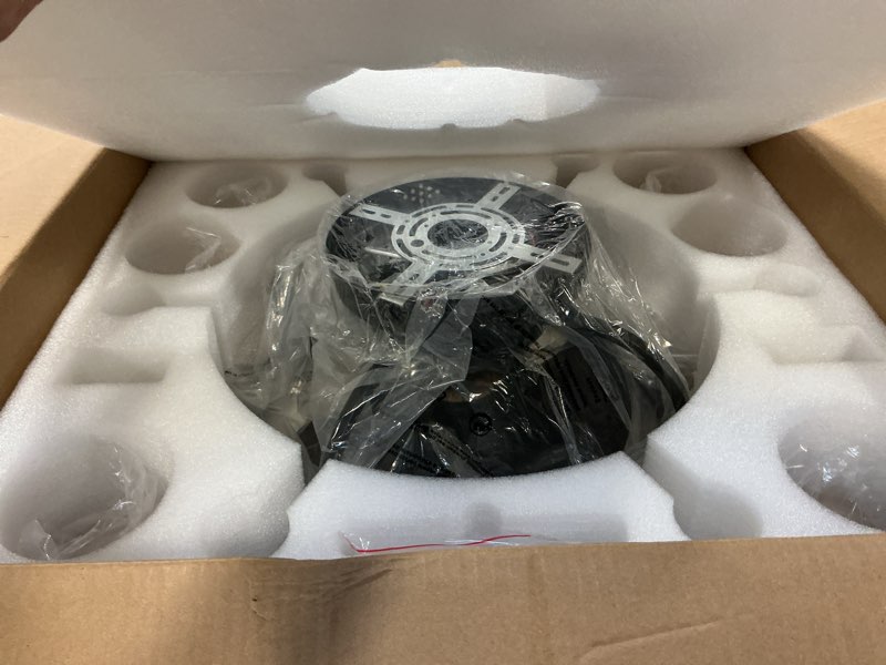 Condition photo showing New/Like New for Ceiling Fans with Lights,24in Low Profile Ceiling Fan with Light and Remote,Farmhouse Flush Mount Ceiling Fan,6 Speed Quiet,Glass Lampshade Fan Lights Ceiling Fixtures for Living Room,Kitchen 1166B