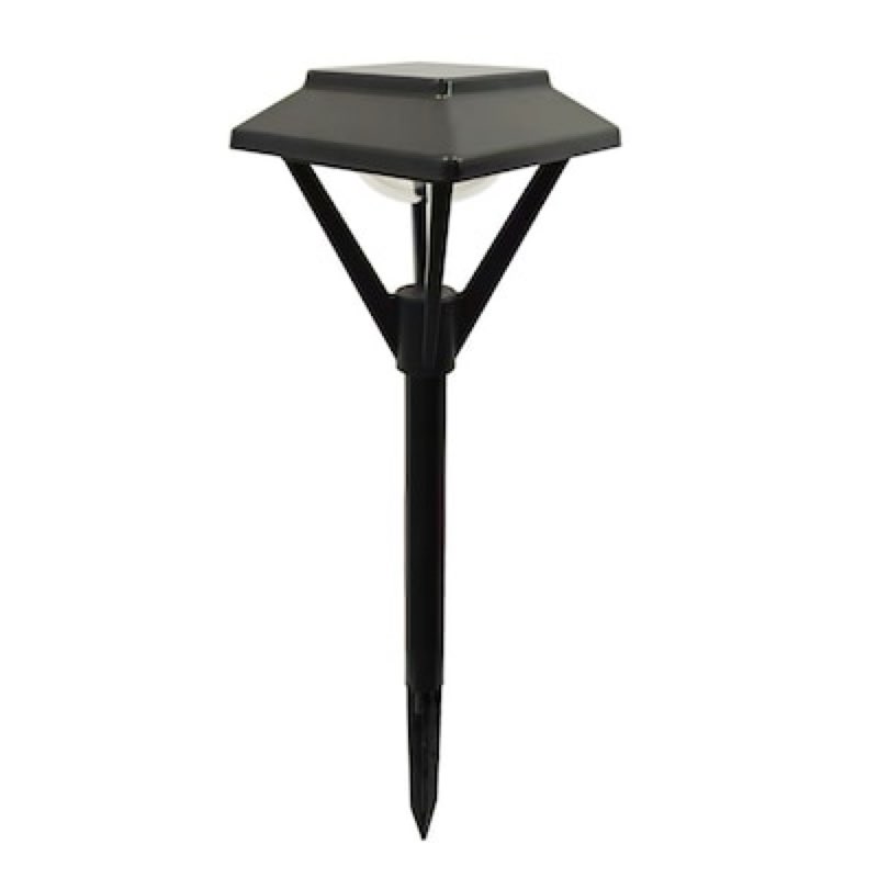  harbor breeze pyramid path 20 -lumens black solar led outdoor path light ( 3300-k )