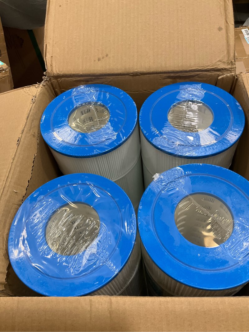 Condition photo showing New/Like New for pool filter cartridge replaces for unicel c-7459, jandy cl340, cv340, r0554500, pjan85, filbur fc-0800, a0557900, aladdin 18504, apcc7352, 4 pack (4 pack)