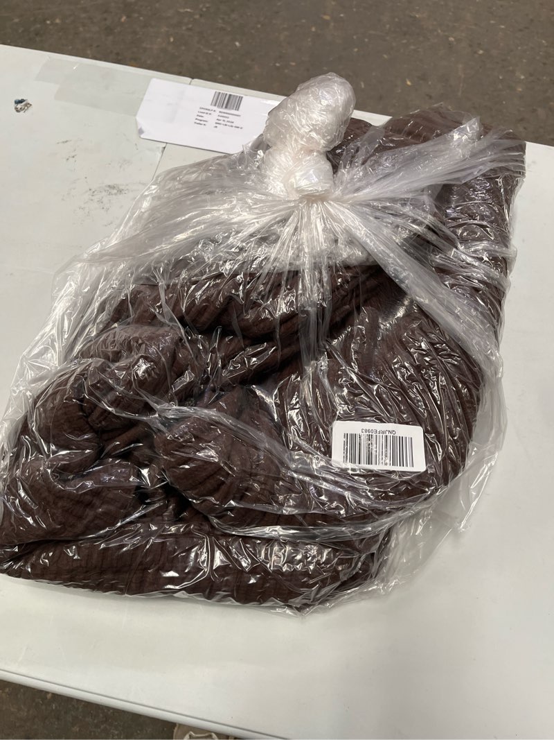 Condition photo showing Good Condition for organic cotton matelasse coverlet, king/cal king, espresso