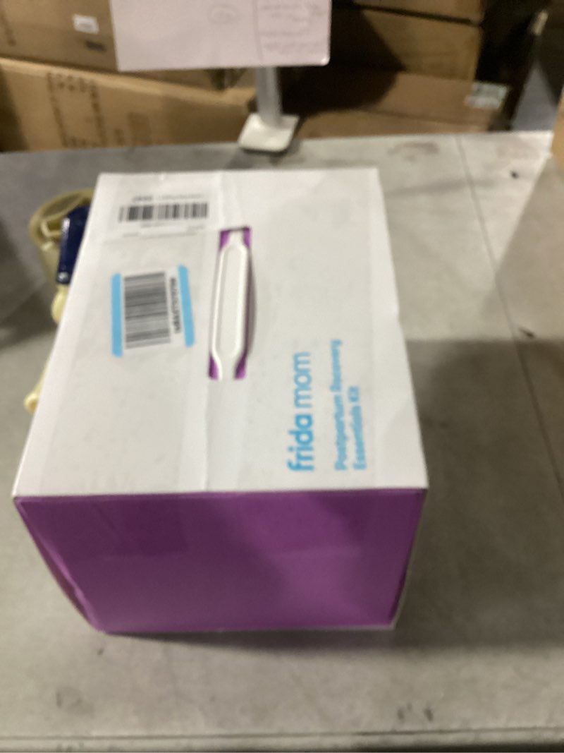 Condition photo showing New/Like New for Frida Mom 11pc Postpartum Essentials Kit Gift Set, Hospital Bag Must Haves for New Mom, Includes 4 Disposable Postpartum Underwear, 4 Ice Maxi Pads, Perineal Healing Foam & 24 Pad Liners & Peri Bottle Postpartum Kit