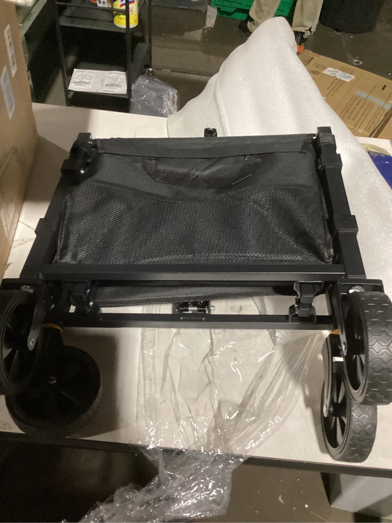 Condition photo showing Good Condition for NWH Collapsible Wagon Cart with Wheels Foldable, 360LBS Large Capacity Portable Folding Utility Heavy Duty Beach Wagons Cart with All-Terrain Wheels for Groceries Shopping, Camping, Sports, Garden