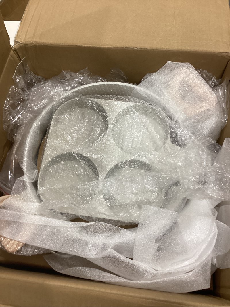 Condition photo showing As Is for 17 Pcs Pots and Pans Set Non stick?Cookware Sets White Granite Induction Cookware, Non-toxic Healthy Non Stick Kitchen Cooking Set with Frying Pans Set, Saucepans (PFAS, PFOA, PFOS Free) White White 17 Pieces