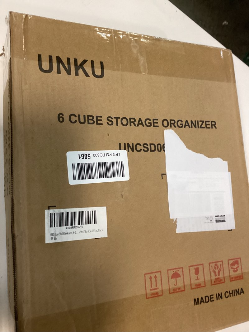 Condition photo showing New/Like New for UNKU Cube Storage Organizer, 6 Cube Closet Organizer Storage Shelves, DIY Stackable Bookcase, Clothe