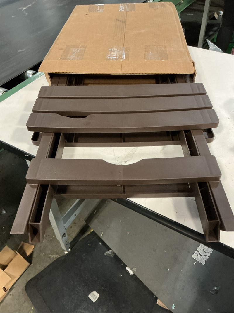 Condition photo showing Good Condition for Adams Quik-Fold® Side Table - Earth Brown