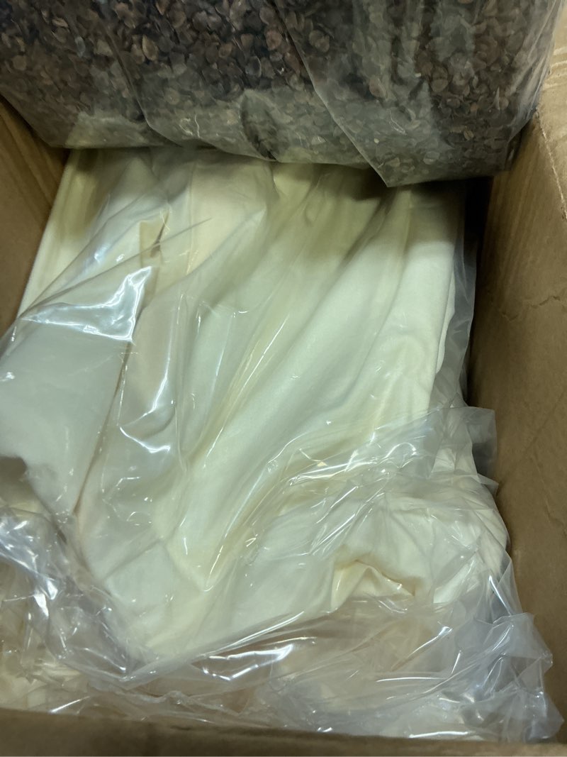 Condition photo showing New/Like New for 20"X26" Large Organic Buckwheat Pillow with Dual-Layer Pillowcase and Extra Buckwheat Hulls, Adjust Height and Firmness, Neck Support Pillow for Back and Side Sleepers Off-white 20''x26''