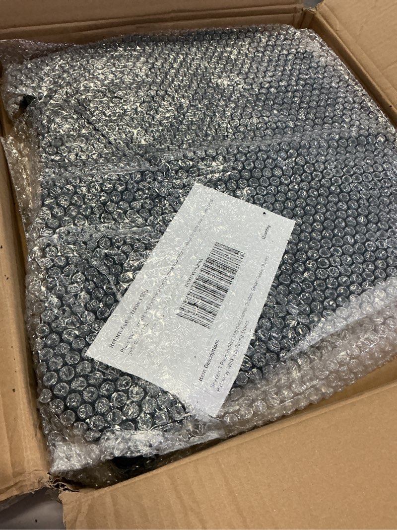 Condition photo showing Good Condition for 3 pack rubber stepping stones outdoor garden rubber pavers pathway walkway paving stones