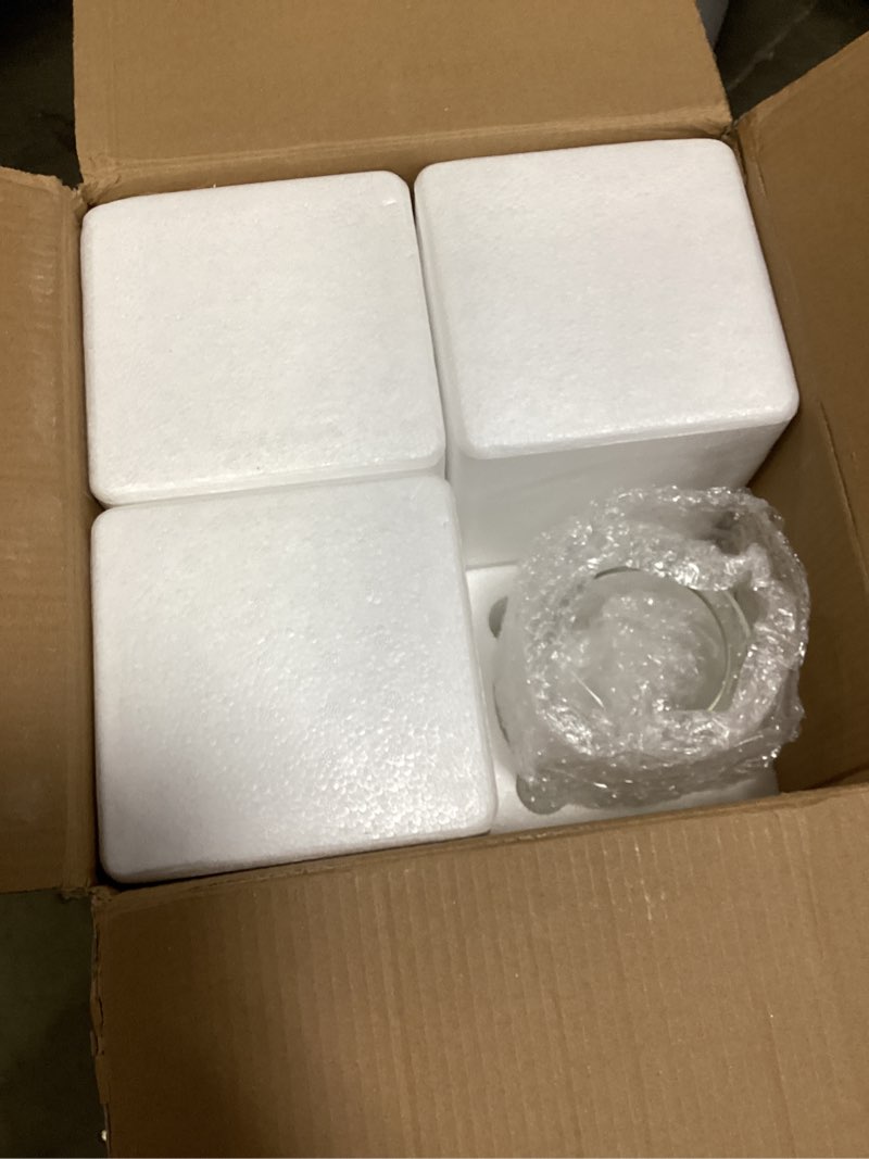 Condition photo showing Good Condition for 24 PCS Hurricand Glass Candle Holders, Clear Glass Cylinder Vase for Centerpieces Wedding Party Decoration Clear Glass Candle Holder-24pcs